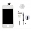 Apple Vitre Tactile + Ecran Lcd + Bouton Home Blanc Pour Iphone 4