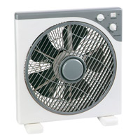 Ventilateur compact blanc-gris 