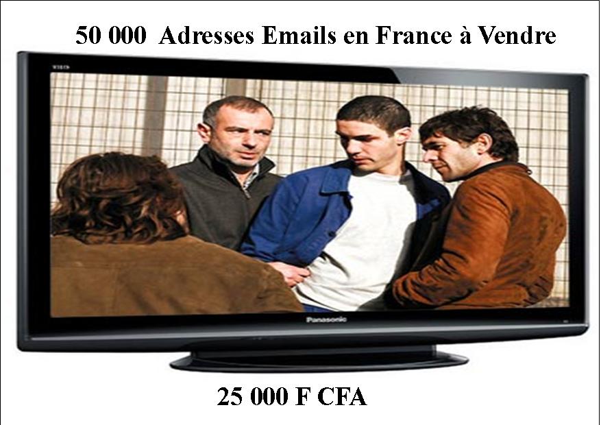 50 000 ADRESSES EMAILS EN FRANCE