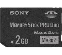 SONY Carte Memory Stick Pro Duo 2Go MSMT2GN