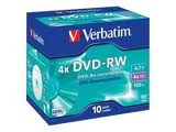 Verbatim - DVD+RW x10 - Boitier crystal - 4,7 Go
