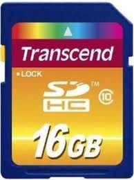 Transcend - Carte mémoire SDHC - Class 10 - 16 Go